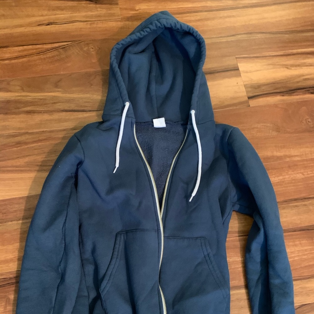 American Apparel F497 Zip Up Hoodie - Cobalt Blue